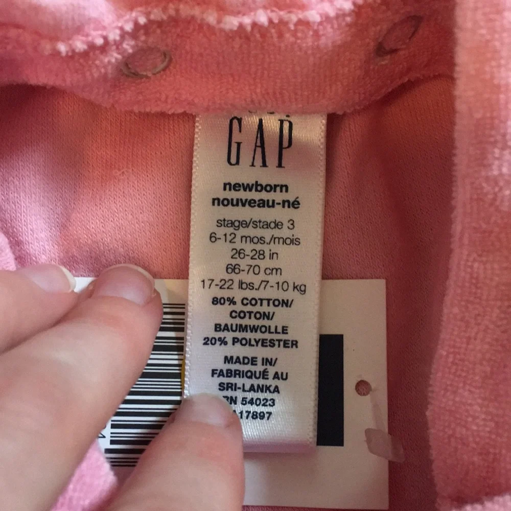 GAP pink terrycloth